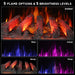 TURBRO Eternal Flame EF30-PB Electric Fireplace Logs Electric Fireplace Logs