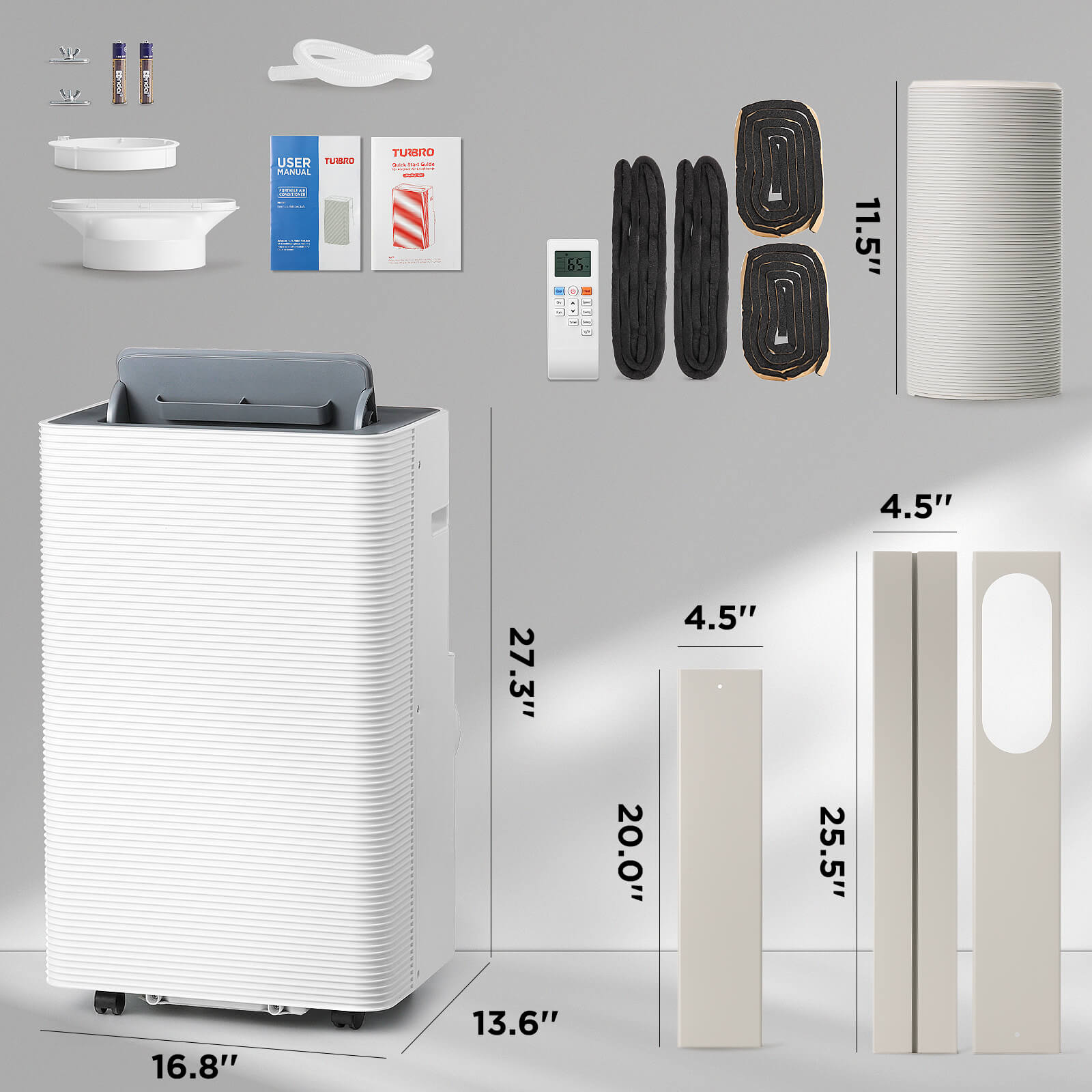 TURBRO Finnmark 14,000 BTU Smart Portable Air Conditioner portable air conditioner
