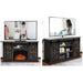 TURBRO Fireside FS58 TV Stand - Espresso (TV Stand Only) TV Stand 58 Inch (Support TVs up to 65")