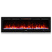 TURBRO In Flames INF60W-3D WiFi Smart Wall Mounted Electric Fireplace - Tempered Glass Wall Mounted Electric Fireplace