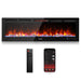 TURBRO In Flames INF60W-3D WiFi Smart Wall Mounted Electric Fireplace - Tempered Glass Wall Mounted Electric Fireplace