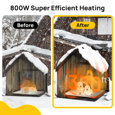 TURBRO Neighborhood DH800A Dog House Heater Small Animal Heating
