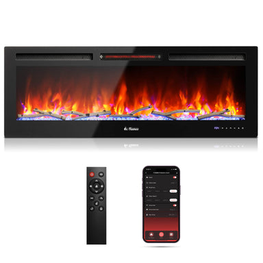 TURBRO Remote Control for In Flames INF50W-3D INF60W-3D INF72W-3D Fireplace Accessories
