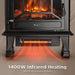 TURBRO Suburbs TS20-SD Electric Fireplace Stove Heater with Sound Electric Fireplace Stove