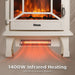 TURBRO Suburbs TS20-SD Electric Fireplace Stove Heater with Sound Electric Fireplace Stove