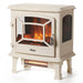 TURBRO Suburbs TS20-SD Electric Fireplace Stove Heater with Sound Electric Fireplace Stove Ivory