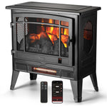 Turbro Suburbs TS25 Smart Electric Fireplace Stove Heater, WiFi Enabled