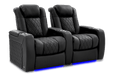 Valencia Theater Seating Valencia Theater Tuscany Ultimate Luxury Edition Semi-Aniline Italian Nappa Leather 20000 Black / Row of 2 | Width: 68.25" Height: 43.5" Depth: 39.75" TuscanyUltimate-L-1