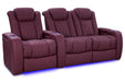 Valencia Theater Seating Valencia Theater Tuscany Ultimate Luxury Edition Semi-Aniline Italian Nappa Leather 20000 Burgundy / Row of 3 - Loveseat Right | Width: 92.25" Height: 43.5" Depth: 39.75" TuscanyUltimate-L-57