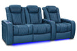 Valencia Theater Seating Valencia Theater Tuscany Ultimate Luxury Edition Semi-Aniline Italian Nappa Leather 20000 Steel Blue / Row of 3 - Loveseat Left | Width: 92.25" Height: 43.5" Depth: 39.75" TuscanyUltimate-L-43
