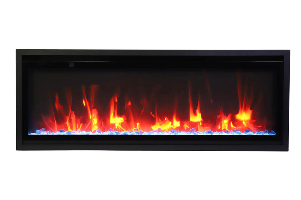 Amantii Symmetry 42'' Extra Slim Smart Wall Mount / Recessed Electric Fireplace