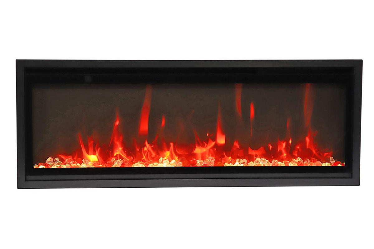 Amantii Symmetry 60'' Extra Slim Smart Wall Mount / Recessed Electric Fireplace