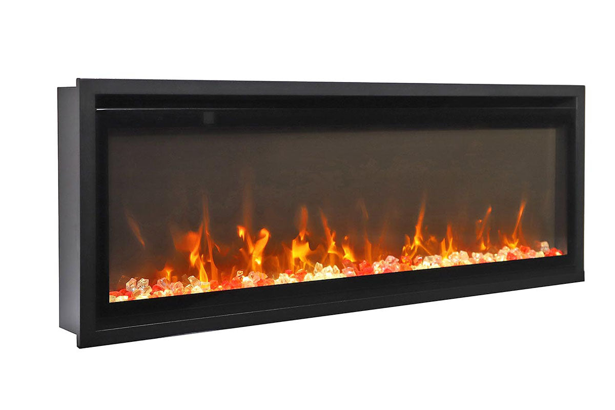 Amantii Symmetry 60'' Extra Slim Smart Wall Mount / Recessed Electric Fireplace